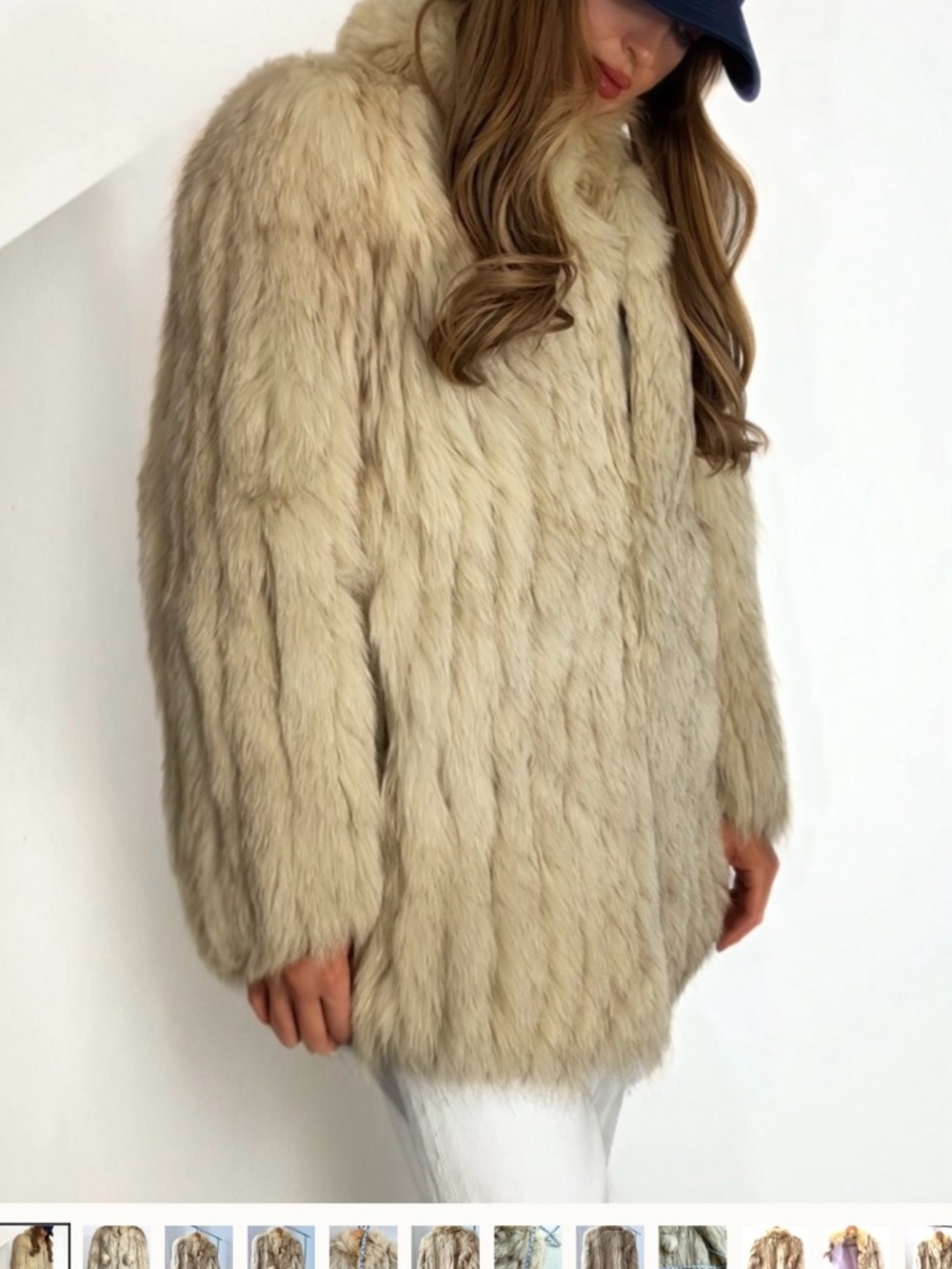 Luxury Plush Faux-Fur Coat - Cream